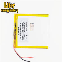 Li-ion battery for tablet pc mp4 cell phone speaker Q8 Q88 3.7V 4000mAH 3570100 PLIB 2024 - buy cheap