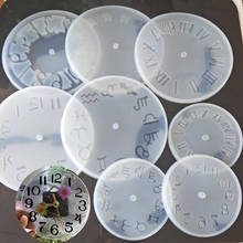 Popular1PC Clock Liquid Silicone Expoxy Mold Resin Jewelry Mold UV Pendant Jewelry Accessories Handcraft Jewelry Tool 2024 - buy cheap