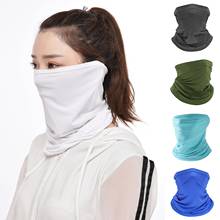 Balaclava para cabeça e rosto, tecido de seda para ciclismo, homem e mulher, cobre o pescoço, cachecol, bandana, esportes ao ar livre, à prova de poeira 2024 - compre barato