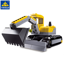 131Pcs City Construction Digging Engineering Vehicles Excavator Bricks Robot Model Building Blocks Sets Educational Kids Toys 2024 - buy cheap