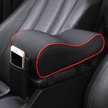 Leather Car Center Console Armrest Pad for Mitsubishi Outlander Lancer Pajero ASX Mirage Attrage Space star 2024 - buy cheap