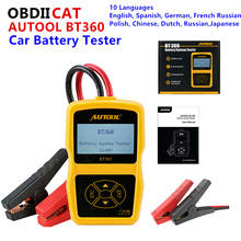 AUTOOL BT360 12V Car Battery Tester Digital Automotive Diagnostic Battery Tester Analyzer Vehicle Cranking Charging Scanner Tool 2024 - buy cheap