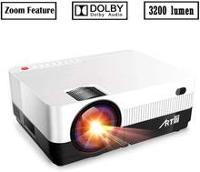 Artlii HD проектор 720P проектор для домашнего кинотеатра светодиодный мультимедийный фокус подходит для игр в кино и вечерние ЖК-проектор 2024 - купить недорого