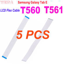 Conectores cabo flex de placa-mãe, 5 peças t560 lcd substituição para samsung galaxy tab e t560 t561 cabo de tela lcd 2024 - compre barato