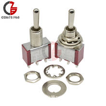 Contator de prata MTS-103 v 5a 125 v 2a 3pin vermelho do interruptor de alternância de 250 13*8mm 2024 - compre barato