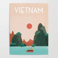Canvas Hd Prints Pictures Sunset Scenery Wall Art Painting Home Decoration Modular Vietnam Travel Poster For Living Room Frame 2024 - buy cheap