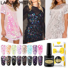 Lagunamoon-esmalte de uñas en Gel, barniz de larga duración, UV, LED, Polka Dots Obsession, 8ML 2024 - compra barato