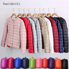 Sanishroly jaqueta de inverno feminina, plus size, 4xl, duas roupas, ultra leve, casaco com penas de pato branco, curto, uso externo, se1062 2024 - compre barato
