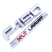 Pegatina de plástico ABS F-150 para maletero, insignia de emblema lateral, 3d, F150 XLT F150XLT LARIAT, 1 unids/lote 2024 - compra barato