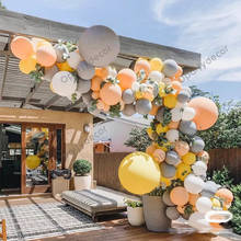 163Pcs Home Decor White Gray Balloon Garland Baby Shower Boy Kids Happy Birthday Wedding Anniversary Party Decoration Balloons 2024 - buy cheap