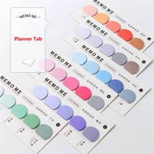 Wholesale Round Colorful Self-Adhesive Memo Pad Sticky Notes School Supplies Popular Diary Album Page Marker Planner Tab Flag 2024 - buy cheap