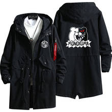 New Danganronpa monokuma Hoodie Anime Dangan ronpa trench coat Men fashion cotton zipper Overcoat Jacket 2024 - buy cheap