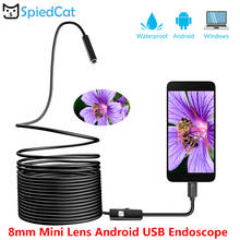 Mini 8mm Lens 6 LED 1M 2M 3.5M 5M 10M Soft Cable Android USB Endoscope Snake Repair Pipe Inspection Micro USB Borescope Camera 2024 - buy cheap