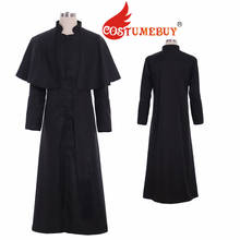 CostumeBuy Римский жрец Cassock костюм средневековый мужской клерикман Vestments Wiard готическое платье костюм на заказ L920 2024 - купить недорого