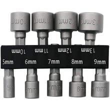 9Pcs 5-13mm Power Nut Driver Drill Bit Wrench Screw 1/4" Hex Shank Metric Socket 2024 - buy cheap