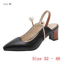 Women Sandals High Heel Shoes Slingback Woman High Heels Ladies Pumps Small Plus Size 32 33 -40 41 42 43 44 45 46 47 48 2024 - buy cheap