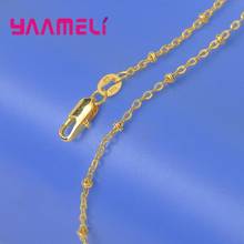 New Arrival 18KGF 5PCS Yellow Gold Filled Link Chains Necklace for Pendant Chain With Lobster Clasps 18 Inches High Quality 2024 - купить недорого