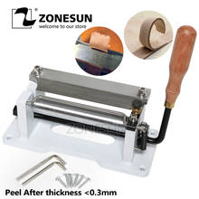 Zonesun-máquina de descascar para cortar couro, ferramenta fina para design de couro, medida de legumes 2024 - compre barato