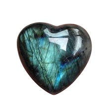 Moonstone Crystal Labradorite Palm Stone Healing Quartz Gemstone Worry Stone Heart Shape for Jewllery Making Stones Home Decor 2024 - buy cheap