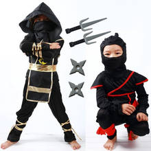 Festa de halloween ninja fantasias cosplay carnaval crianças meninos festa de aniversário fantasia caber 3t-11t crianças 2024 - compre barato