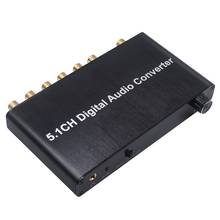 Decodificador Digital de 5,1 canales, convertidor Coaxial SPDIF a RCA DTS AC3 HDTV para barra de sonido amplificadora 2024 - compra barato