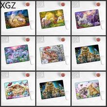 XGZ  Mouse Pad Fantasy Animal World Computer pad Non-slip Natural Rubber Anime   Game Player Mat 22x18cm 2024 - buy cheap