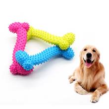 Rubber Dog Bone Toy with Thorn Bone Rubber Molar Teeth Pet Toy Dog bite Resistant Molar Training Dog training toys 2024 - buy cheap