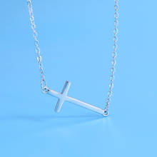 Cute Trinket Imitation S925 Sterling Cross Pendant Necklace Womem Simple Fashion Students Jewelry Gift For Girl 2024 - buy cheap