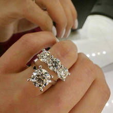 Modyle moda prata cor anéis conjunto para jóias femininas design simples quadrado zircão nupcial casamento anel de noivado bijoux 2024 - compre barato
