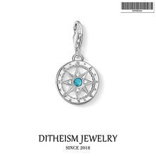 Compass Charms Pendant,2018 Fashion Jewelry 925 Sterling Silver Trendy Gift For Women Men Fit Bracelet Necklace Bag 2024 - buy cheap