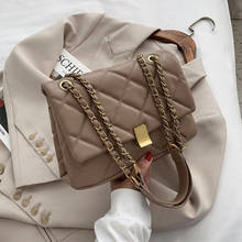 Брендовые роскошные сумки, женские сумки, дизайнерские модные сумки через плечо для женщин 2020, Повседневная клетчатая сумка на цепочке 2024 - купить недорого