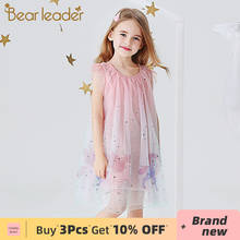 Bear Leader/платье с рисунком единорога для девочек; Новинка 2021 года; Летнее милое детское платье; Элегантные вечерние костюмы для малышей; Vestidos 2024 - купить недорого