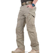 Pantalones Cargo tácticos IX9 City para hombre, pantalón militar SWAT de combate, muchos bolsillos, elásticos, flexibles, informales IX7 2024 - compra barato