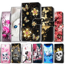 Чехлы для Huawei Honor 8X, 7X, 8C, View 10 Lite, V10 Lite, флип-чехол, кожаный женский кошелек, милый чехол для телефона с рисунком аниме, кошки, собаки 2024 - купить недорого