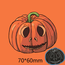 Troqueles de corte de Metal de calabaza de Halloween, nuevos troqueles para tarjeta de decoración DIY, plantilla de álbum de papel, 70x60mm 2024 - compra barato