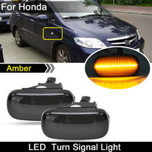 2Pcs For Honda Accord Civic Fit Integra City Stream CR-V Odyssey Smoked Lens LED Side Marker Light Amber Turn Signal Lamp 2024 - buy cheap