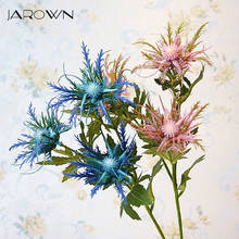 Искусственный цветок JAROWN с 3 головками, дерингиевые искусственные растения, необычный цветок, свадебные украшения для дома и сада, вечерние цветы 2024 - купить недорого