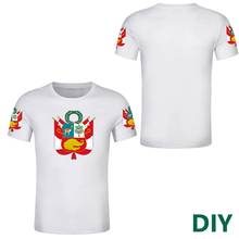 Peru t camisa livre país feito sob encomenda peruano texto espanhol personalize t camisas diy peruano jérsei 2024 - compre barato