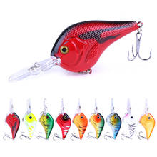 HENGJIA-cebos artificiales isca, 9,5 cm, 11,2g, Señuelos de Pesca de pececillos, 3d, Crankbait, cebo láser de plástico duro, 1 pieza 2024 - compra barato