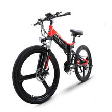 Cuadro plegable de bicicleta eléctrica de montaña, motor de alta velocidad, batería de litio oculta, emtb, 26 pulgadas, 48V, 500W 2024 - compra barato