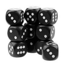 20Pcs 2cm Six Sided Wooden Dice 1-6 Number Dotted for Kids Party Bag Fillers 2024 - buy cheap