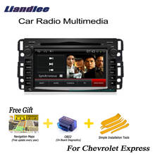 Liandlee-REPRODUCTOR multimedia para coche Chevrolet Express, Radio Estéreo 2 Din con navegación GPS, Android, TV, CD, DVD, Audio y vídeo, OBD2, 2011 ~ 2013 2024 - compra barato