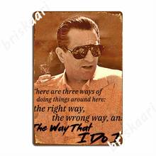 Robert De Niro Casino Metal Signs Plaques Wall Mural Living Room Custom Tin sign Posters 2024 - buy cheap