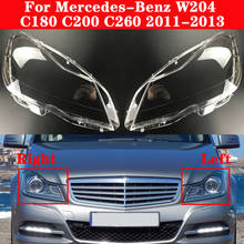 Cubierta de cristal para faro delantero de coche mercedes-benz Clase C W204, C180, C200, C260, 2011-2013, cubierta de lámpara 2024 - compra barato