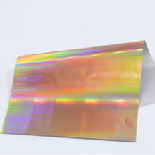 Papel de aluminio para estampación en caliente, laminador de transferencia holográfica de 8x15cm para arte artesanal, regalos de navidad 2024 - compra barato