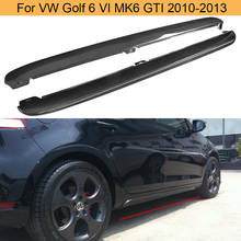 Carbon Fiber Car Bumper Side Skirts Aprons Body kits for Volkswagen VW Golf 6 VI MK6 GTI 2010-2013 Black PP Car Door Side Skirts 2024 - buy cheap