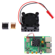 Módulo cooler universal com ventilador quadrado, kit de refrigeração em alumínio com dissipador de calor para raspberry pi 4 /3/2 2024 - compre barato