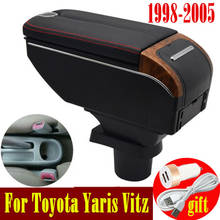 For Toyota Yaris Vitz Armrest box 1998-2005 Double doors open 7USB Centre Console Storage Box Arm Rest 2024 - buy cheap