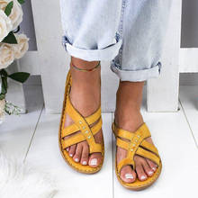 2021 Gladiator Sandals Women Comfy Slippers Roman woman Wedge Sandals Casual Flip Flops Sandalia Feminina plus size 35-43 2024 - buy cheap