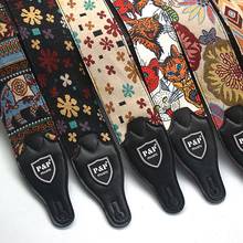 Guitar Shoulder Strap Embroidered Cotton Belt Musical Stringed Instruments Accessories for Acoustic Electric Bass Guitars 2024 - buy cheap
